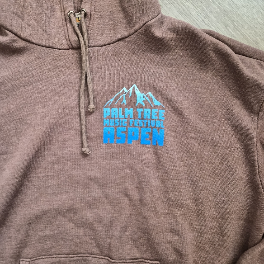 Aviator Nation X ASPEN Palm Tree Music Aspen Hoodie Large Oversized UNISEX - Picture 5 of 8